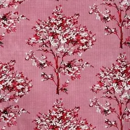 aadi traders Wine Polyester Floral and Solid 9ft Semisheer Eyelet Long Door Curtains (3Pcs) image 3