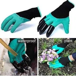 safeseed Garden Gloves with Right Hand 4 Fingertips Claws Farming Planting G60 -Pair of 1 Gardening Shoulder Glove image 4