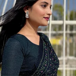 Bindigasm's Advi Woven Design Stretchable Jacquard Saree Blouse-image-82