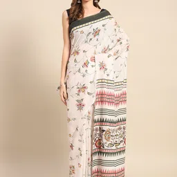 BUTA BUTI Floral Printed Pure Cotton Saree-picture-19