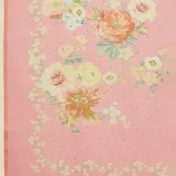 Soch Floral Embroidered Chikankari Chanderi Cotton Kurta with Trousers & With Dupatta image 4