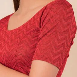 Bindigasm's Advi Woven Design Jacquard Saree Blouse image 5