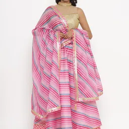 Kesarya Printed Ready to Wear Lehenga & Unstitched Blouse With Dupatta-picture-30