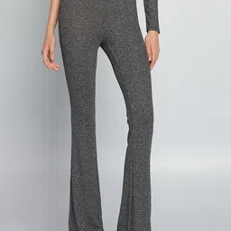 KIABI Women Flared High-Rise Trousers-picture-30