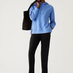 Marks & Spencer Women Tapered Fit High-Rise Regular Trousers-picture-22