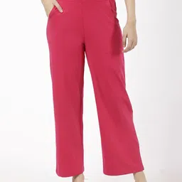 SPIFFY Women Smart Loose Fit High-Rise Trousers-picture-41