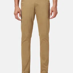 BYFORD by Pantaloons Men Slim Fit Low-Rise Cotton Lycra Trousers-image-92