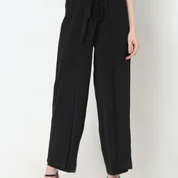 Vero Moda Women Straight Fit High-Rise Culottes Trousers-image-85