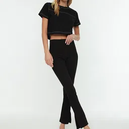 Trendyol Women Black Trousers-picture-24