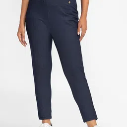Globus Women Skinny Fit High-Rise Cropped Peg Trousers-picture-28