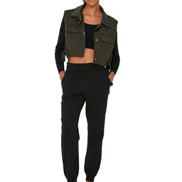 Trendyol Women Black Joggers Trousers-image-38