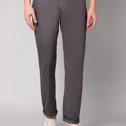 Cantabil Men Grey Casual Trousers-image-56