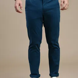 The Roadster Lifestyle Co. Men Blue Relaxed Slim-Fit Mid-Rise Chinos-picture-27