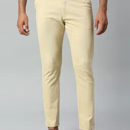 Dennis Lingo Men Cotton Tapered Fit Trousers-image-60