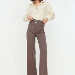 Trendyol Women Brown Trousers-image-47