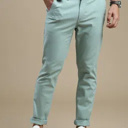 The Roadster Lifestyle Co. Men Blue Relaxed Slim-Fit Mid-Rise Chinos-picture-28
