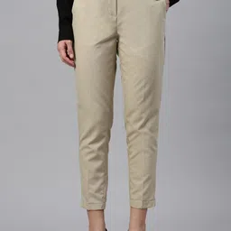 De Moza Women Regular Fit Mid-Rise Regular Trouser-picture-17