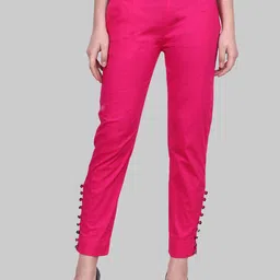 Popwings Women Mid-Rise Smart Trousers-image-9