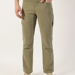 Thomas Scott Men Smart Slim Fit Easy Wash Cotton Cargos-picture-16