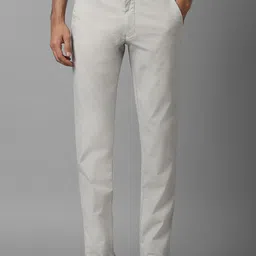Louis Philippe Sport Men Mid-Raise Clean Look Slim Fit Trousers-image-45