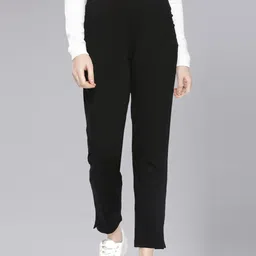 Dollar Missy Women High-Rise Relaxed Tapered Fit Wrinkle Free Trousers-image-80