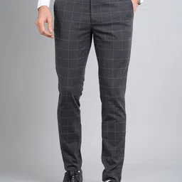 The Pant Project Men Window Pane Stretch Formal Trouser-image-48