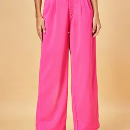 Honey by Pantaloons Women Regular Fit Pleated Trousers-picture-41