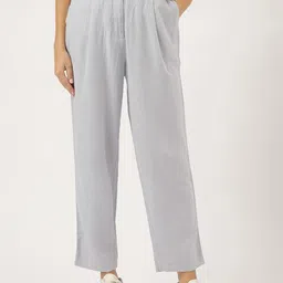 Marks & Spencer Women High-Rise Pleated Trousers-picture-42