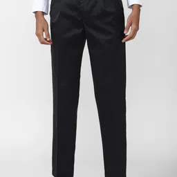 Peter England Casuals Men Slim Fit Pleated Trousers-picture-27