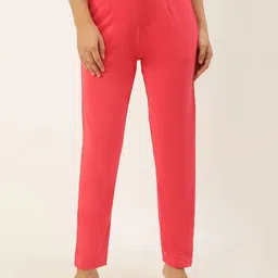 De Moza Women Slim Fit Mid-Rise Cotton Trousers-image-35