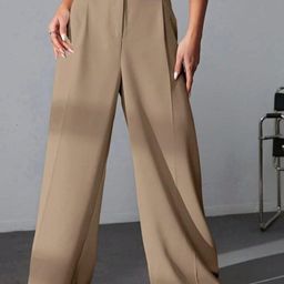 Next One Women Smart High-Rise Easy Wash Parallel Trouser-picture-31