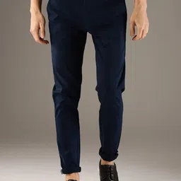 FUBAR Men Relaxed Slim Fit Mid-Rise Easy Wash Joggers Trousers-image-41