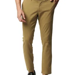 Basics Men Tapered Fit Mid-Rise Cotton Chinos image 1