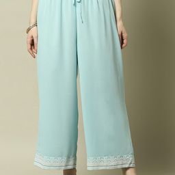 Rangriti Women Relaxed Straight Fit Trousers-picture-11