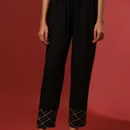 Abhishti Women Straight Fit Parallel Trousers-picture-13