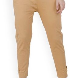 BAESD Women Slim Fit Mid Rise Cotton Trouser-picture-12