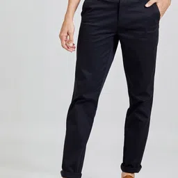 Red Flame Men Slim Fit Stretchable Mid-Rise Cotton Trousers-picture-12