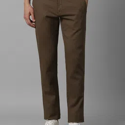 Louis Philippe Sport Men Textured Cotton Slim Fit Trousers-picture-40