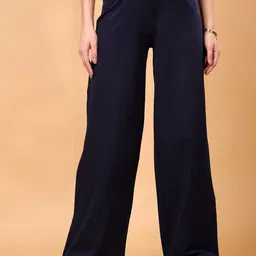 Cation Women Wide Leg Flared Trousers-picture-6