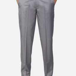 Sam and Jack Men Grey Smart Formal Trousers image 1