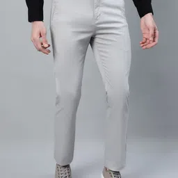 Cantabil Men Mid-Rise Slim Fit Comfort Trousers-image-87