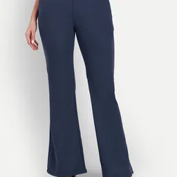Next One Women Relaxed Flared High-Rise Bootcut Flared Trousers-picture-14