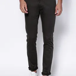 Blackberrys Men Olive Green B-91 Skinny Fit Trousers-picture-23