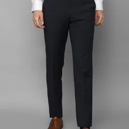 Luxure by Louis Philippe Men Checked Slim Fit Formal Trousers-picture-45