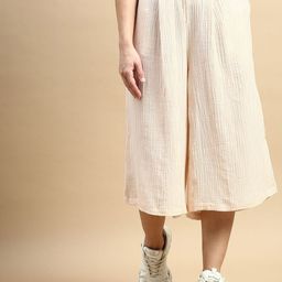 De Moza Women Pleated Culottes Trousers-picture-1