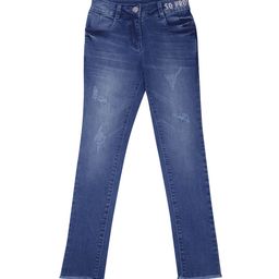 Tiny Girl Girls Blue Slim Fit Light Fade Stretchable Jeans-picture-44