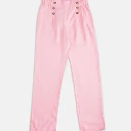 Pantaloons Junior Girls Pink Trousers-picture-26