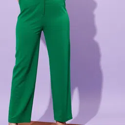 STREET 9 Women Loose Fit High-Rise Trousers-image-17