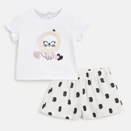 Chicco Girls Printed T-shirt With Trousers-image-14