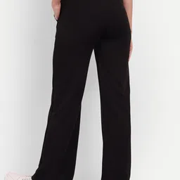 BROADSTAR Women Smart Loose Fit High-Rise Easy Wash Cotton Parallel Trousers-picture-24